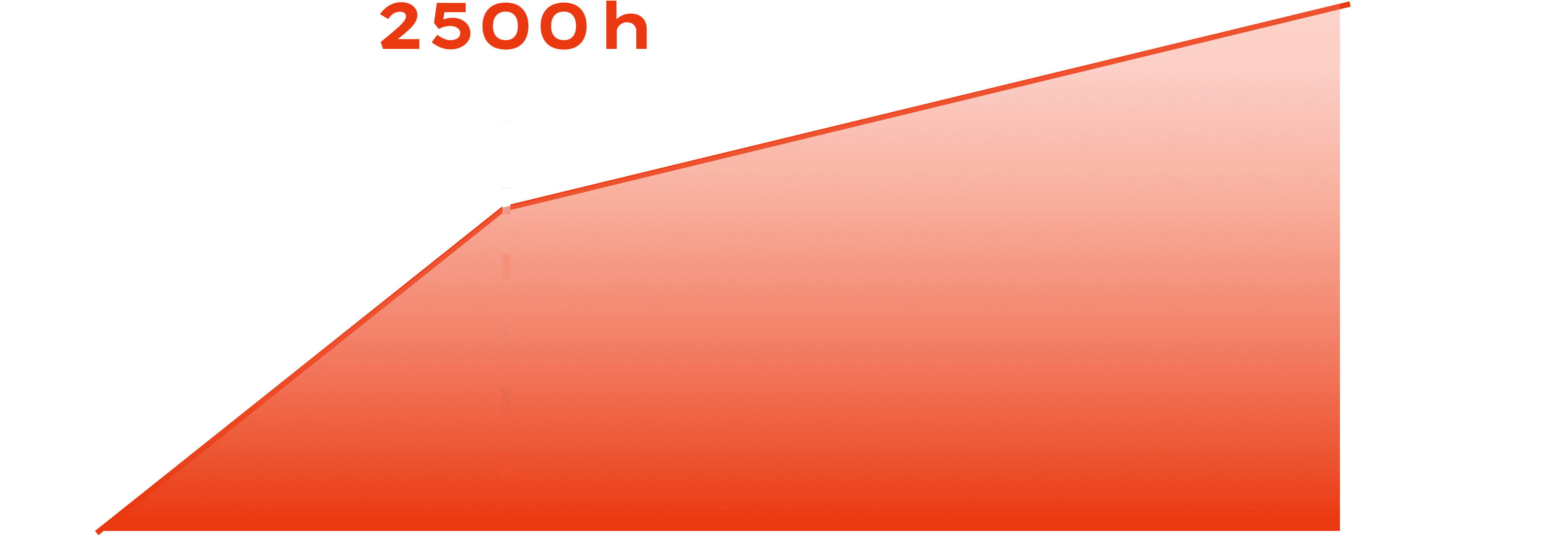 Red curve with the label 2500h as cover image for the 2,500-hour rule for grid fees